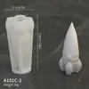 Molde de Resina de Astronauta Lunar DIY Astronauta de Dibujos Animados Yeso de Aromaterapia Decoración de Mesa Molde de Silicona para Apretar