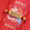 Pulsera de Éxito Lista Dorada para Estudiantes, Buena Suerte en los Exámenes, Éxito en los Exámenes de Admisión Universitaria, Pulsera de Hilo Rojo para Aprobar Todos los Exámenes