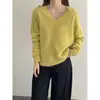 ¡Gangas de Temporada Baja! ¡Sensación de Alta Calidad por menos de Mil Yuanes! Suéter de Punto Polar tipo Nube con Cuello en V para Mujer, Top de Otoño e Invierno