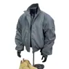 Jaqueta Piloto Masculina Primavera Outono Estilo Americano Curta Cleanfit Gola Alta Jaqueta Coach Baseball Top