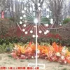 Accesorios de Boda Molino de Viento Eléctrico Giratorio Guía de Carretera Escenario de Baile de Bodas Estante de Rueda de la Fortuna de Hierro Adornos Decorativos