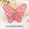Zhaoshun - Nueva mariposa de diamantes de imitación, rosa, negro, mariposa, diamantes de imitación, imagen, ropa, bolsos, parche decorativo, pegatinas de tela, venta al por mayor