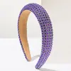 Diadema Geométrica de Diamantes de Moda Estilo Coreano para Mujer con Bordes Anchos, Banquetes de Lujo Retro, Diadema Elegante de Gama Alta, Accesorios Versátiles para el Cabello