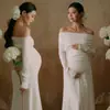 Tema Estúdio Fotográfico Novo Retrô Novo Estilo Chinês Vestido Amassado com uma Vibe Descolada para Sessão de Fotos da Barriga de Grávidas
