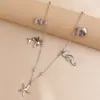 Amazon Transfronterizo Nuevo Elementos Oceánicos Collar con Múltiples Colgantes Collar con Cadena de Cuentas de Arroz Joyería de Moda Regalo de Vacaciones para Mujeres
