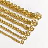 Oro tailandés de alta calidad oro arena no se desvanece collar tailandés simple para hombre dominante cobre chapado en oro joyería de estilo étnico