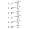 Mini aretes de circón estilo coreano 2 mm pasador pequeño para oreja damas brillantes suministro de fábrica lote al por mayor