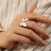 Anillo de Mariposa Elfo de Yema de Dedo para Mujer, Moda Simple, Versátil, Temperamento, Anillo Abierto Pequeño de Celebridad de Internet Apilable