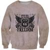 Ropa para hombre de comercio exterior europeo y americano 2023 No. Suéter redondo de moda casual moderno con estampado digital 3D de la autopista 66