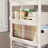 Estante de almacenamiento con ruedas para dormitorio, con carrito móvil, para organizar productos de bebé, de varias capas, para refrigerios.