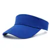 Gorra de publicidad vacía en la parte superior bordado estampado deportes al aire libre protección solar protección solar gorra de béisbol tienda de té de leche gorra de visera vacía en la parte superior
