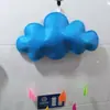 Nubes de fieltro, Gotas de lluvia, Luna, Habitación infantil de jardín de infantes, Decoraciones para fiestas de cumpleaños, Decoraciones colgantes para pasillos de tiendas, Accesorios para fotografía