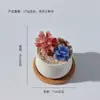 Adornos pequeños de esmalte de colores Zibo macetas suculentas manualidades de plantas de vidrio decoración de escritorio para sala de estar regalo de cumpleaños