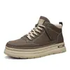 Otoño 2025 Nuevas Botas de Trabajo para Hombre Zapatos de Trabajo Retro Botas Martin Zapatillas Deportivas Casuales de Suela Gruesa