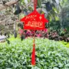 Etiqueta roja impermeable de bienvenida a casa Etiqueta de comunidad de jardín manualidades Tarjeta de bendición con LOGO tarjeta de deseos