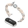 Adecuado para Xiaomi Mi Band 8 y 9 Generaciones Correa de Cadena de Cuero con Recorte Hebilla Magnética Correa de Muñeca de Metal y Cuero para Xiaomi Mi 10 Watch
