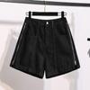 Tiro Real chica regordeta Cintura Alta Adelgazante Cremallera Bidireccional Shorts de Mezclilla Verano para Mujer talla extra Sueltos Adelgazantes Pantalones Cortos Largos
