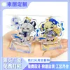 Chaveiro de Acrílico Personalizável Suporte de Chaveiro de Acrílico Anime Dupla Dimensão Periférico DIY Pingente de Chaveiro Suportes D
