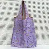 Bolsa de Ombro Casual Fashion para Viagem de Menina, Sacola de Compras de Supermercado Portátil de Nylon para Venda por Atacado
