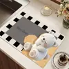 Tapete Drenante de Tierra de Diatomeas para Encimera de Cocina, Antideslizante, Aislante Térmico, Absorbente de Agua, Tapete para Mesa de Comedor, Tapete para Secar Platos, Posavasos, Posavasos para Taza de Té