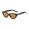 Nuevas gafas de sol Ken Bean estilo ojo de gato estilo americano para mujer, estilo retro de alta gama, con diseño Sense Ins que adelgaza el rostro y muestra pequeñas gafas de sol de verano.