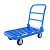 Carretilla de mano para transporte en almacén, carro de plataforma plana, carretilla plegable portátil para uso doméstico, remolque de carga de polímero alto para entrega express