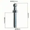 Resorte de Gas Bola Cabeza Tornillo M6M8 Roscado Perno de Bola Tallo de Bola Accesorios de Varilla Expulsora de Maletero Varilla Hidráulica Pasador de Bola de Tornillo Varilla