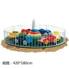 Silla giratoria exterior para niños de jardín de infantes, carrusel eléctrico grande de fibra de vidrio, camión de madera, caballo de madera, equipo de parque de atracciones
