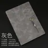 Cuaderno de hojas sueltas tamaño A5 en stock, bloc de notas vintage de cuero suave, personalizable para uso en oficina y reuniones de negocios, se puede imprimir con logo