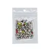 Pedras de Strass de Alta Qualidade K9 para Nail Art, Redondas de 6mm, Super Brilhantes, Strass Empilhados, Diamantes de Vidro Pequenos Redondos com Base Pontiaguda, Pedras de Strass para Nail Art DIY