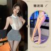 Lingerie Sexy, Pijama de Renda Secretária Pure Lust, Saia Justa Uniforme Feminino