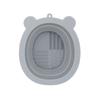 Oso Tazón Plegable para Lavar Silicona Plegable Plegable Tazón de Limpieza Tazón para Limpiar Brochas de Maquillaje Esponja de Polvo Almohadilla de Silicona para Frotar