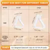 Clip Transparente para Mantel Hebilla de Fijación de Mantel de Plástico Clip Antideslizante Fuerte para Mesa de Comedor Sin Taladro Almacenamiento en Casa