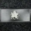 2025 Zapatos de Cristal Populares en Internet Estilo Coreano Hebilla de Zapato Cadena de Cuentas Florales Zapatos con Flores Hebilla de Zapato de Industria Pesada Hermosa Zapatos de Gelatina
