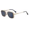 Gafas de Sol Estilo Nuevo para Hombre, Moda Europea y Americana, Montura Cuadrada, Retro de Alta Gama, Patillas de Tirachinas, Lentes Transfronterizos UV400