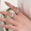 Anel Aberto de Zircônia Rosa Amor Moda Feminina Luxo Leve Design de Nicho Distintivo Exquisito Alta Qualidade Anel Estilo Frio