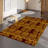 Tapete Minimalista Moderno para Sala de Estar, Tapete de Veludo Cristal para Mesa de Centro, Tapete de Luxo Leve de Alta Qualidade com Padrão de Folhas para Quarto ao Lado da Cama