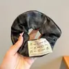 Scrunchie lenço quadrado com laço estilo coreano para mulheres, elástico de cabelo infantil com bolinhas doces, corda para coque, acessório de cabelo elástico