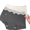 Ropa interior de algodón puro para mujer 2026 nuevo estilo francés con ribete de encaje, entrepierna 100% algodón, calzoncillos tipo bóxer pequeños antibacterianos para niñas
