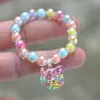 Pulsera de Dibujos Animados Nueva Pulsera Infantil Unicornio Niña Pequeña Accesorios de Dibujos Animados Joyería con Cuentas Niñas Viaje Versátil