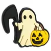 Série Fantasma de Halloween Caneta com Contas Patch Espesso Dupla Face Cola Macia de PVC Contas Queimadas Corrente de Celular DIY Acessórios Perfurados