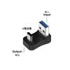 Adaptador USB revolution Tipo-C macho OTG transmisión de 10 Gbps codo de 90 grados convertidor USB3.1 tipo U
