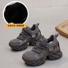 Zapatos de Papá que Aumentan la Altura 9cm para Mujer, Nuevo Estilo Otoño e Invierno 2026, Zapatos Deportivos Casuales con Pedrería, Tendencia Versátil de Zapatos de Moda para Mujer