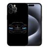 Adequado para capa de celular Apple 15 borda reta preta tpu 15PRO MAX carro carro esportivo pintura colorida em relevo pode ser personalizado