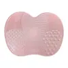 Estropajo de Silicona Personalizado para Manzanas con Ventosa Limpiador de Brochas de Maquillaje Portátil Artefacto para el Hogar Herramienta Fábrica Dedicada Venta al por Mayor