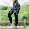 Populares Fitness Alta Elasticidad Secado Rápido Mallas Deportivas para Correr Entrenamiento Yoga Pantalones Patrón Abstracto Tie-Dye Leggings de Cintura Alta
