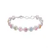 Transmisión en Vivo de Nuevo Pulsera de Turmalina Natural de Cuatro Hojas Joyería Color Plata S925 Número de Video Douyin Xiaohongshu Estilo Caliente