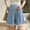 Shorts de Encaje para Maternidad para Mujer, Ropa Exterior de Verano, Mezclilla Tencel, Pantalones de Verano Anchos hasta la Rodilla, Ropa de Verano Suelta para Mujeres Petites