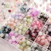 Flor explosiva miçanga de vidro moído string pulseira de contas contas feitas à mão materiais diy cristal cordão de mão contas soltas acessórios