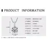 Collar de flor de moissanita alienígena pequeño fresco alto sentido plata de ley s925 colgante de flor de cinco flores comercio exterior nuevo